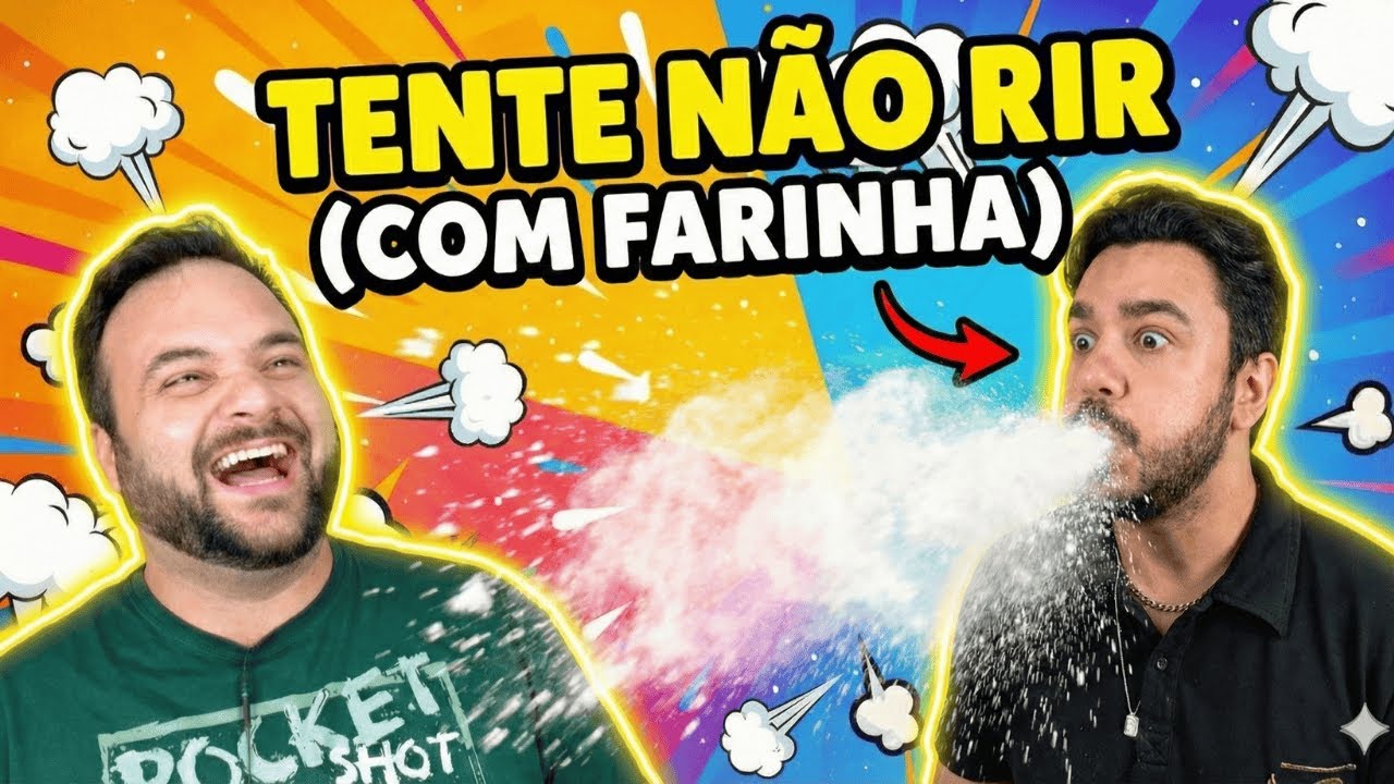 TENTE NÃO RIR (COM FARINHA) O FINAL SURPREENDEU!