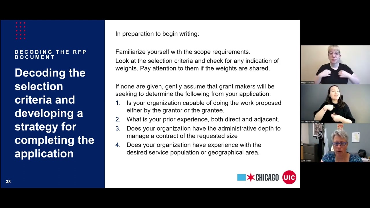 Decoding Requests for Proposals: Building Great Applications - English language