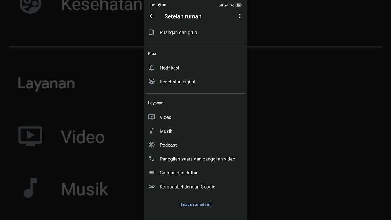 Menghubungkan bardi dengan google home / google nest