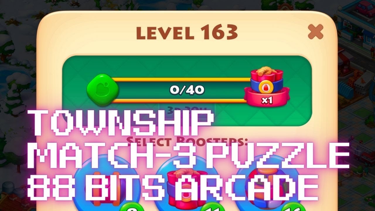 🚜 Township 🚜 Match-3 Puzzle Level 163 (Playing Until Clear)