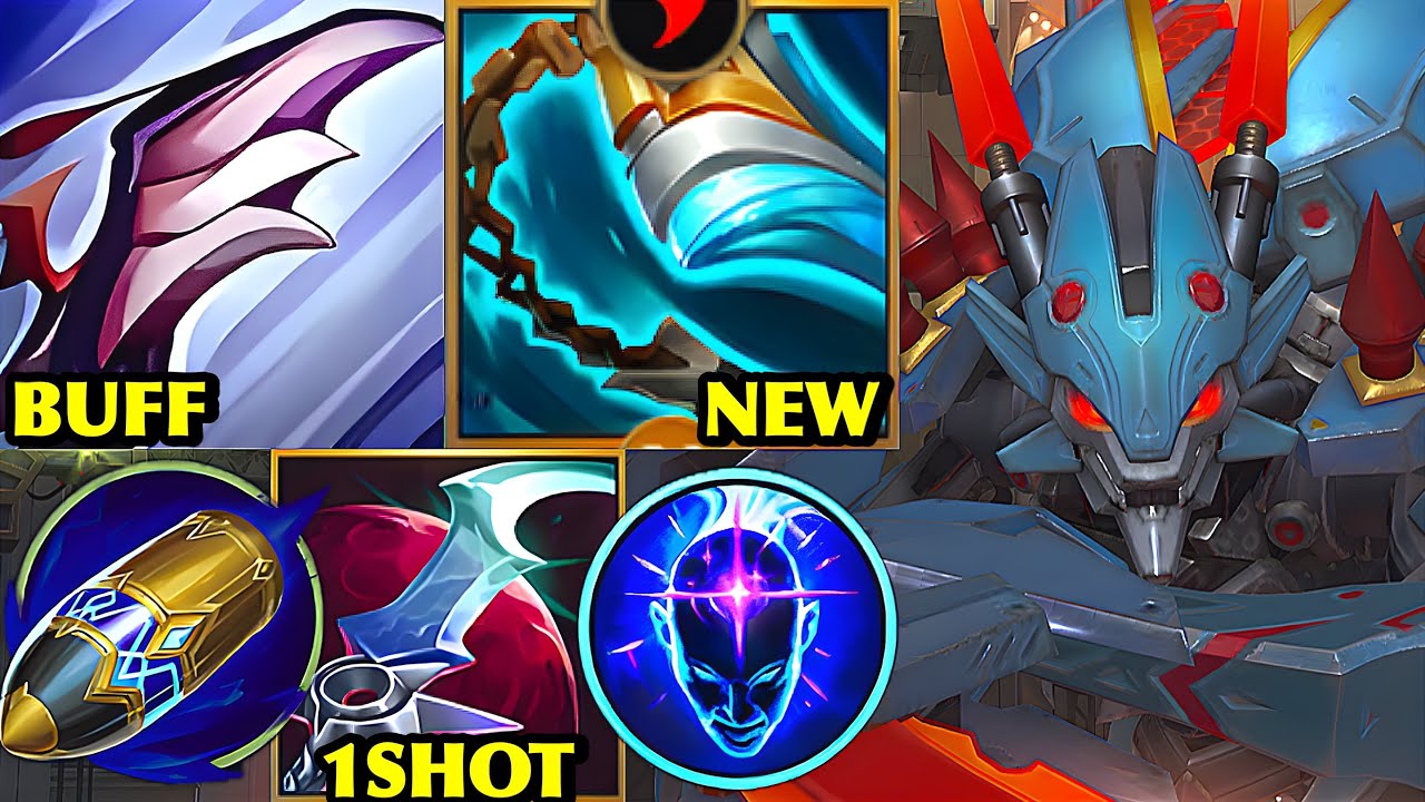 Wild Rift China Kha'Zix Jungle | BUFFED KHAZIX IS BROKEN?! | 17KILL Stridebreaker 1SHOT Build Runes