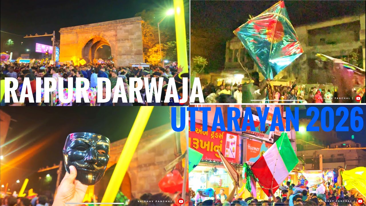 Raipur Darwaja Ahmedabad | Kite Festival & City Vibes | Uttarayan Vlog 🪁