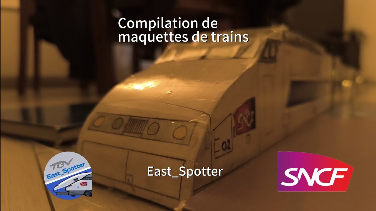 Compilation de divers passages, arrivées, départs de mes maquettes de trains. 