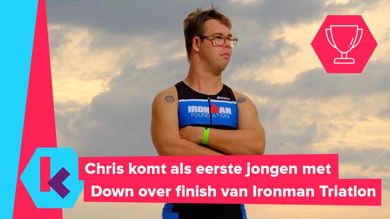 Chris is eerste Ironman met syndroom van Down