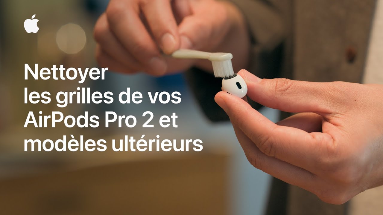 Nettoyer les grilles de vos AirPods Pro 2 et modèles ultérieurs | Assistance Apple