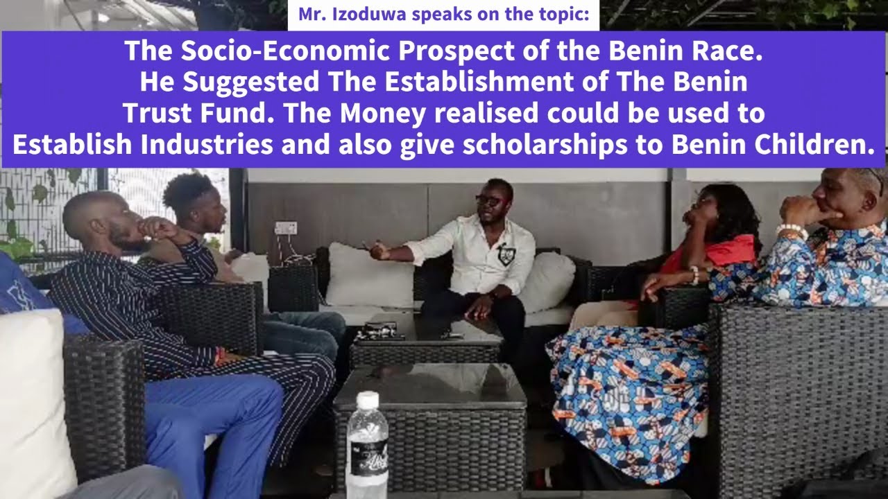 Mr. Izoduwa speaks on the topic: The Socio-Economic Prospect of the Benin Race.