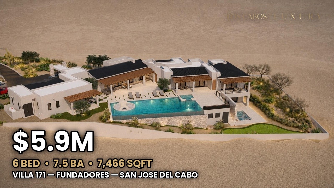 Villa 171: A $5.9M Fundadores Golf & Ocean Estate | Los Cabos Tour