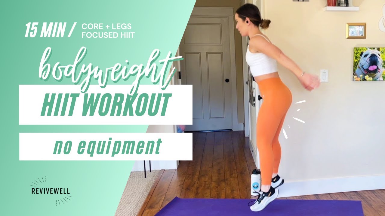 15 Min HIIT Body Weight Workout | No Repeat | Home or Gym | REVIVEWELL TRAINING