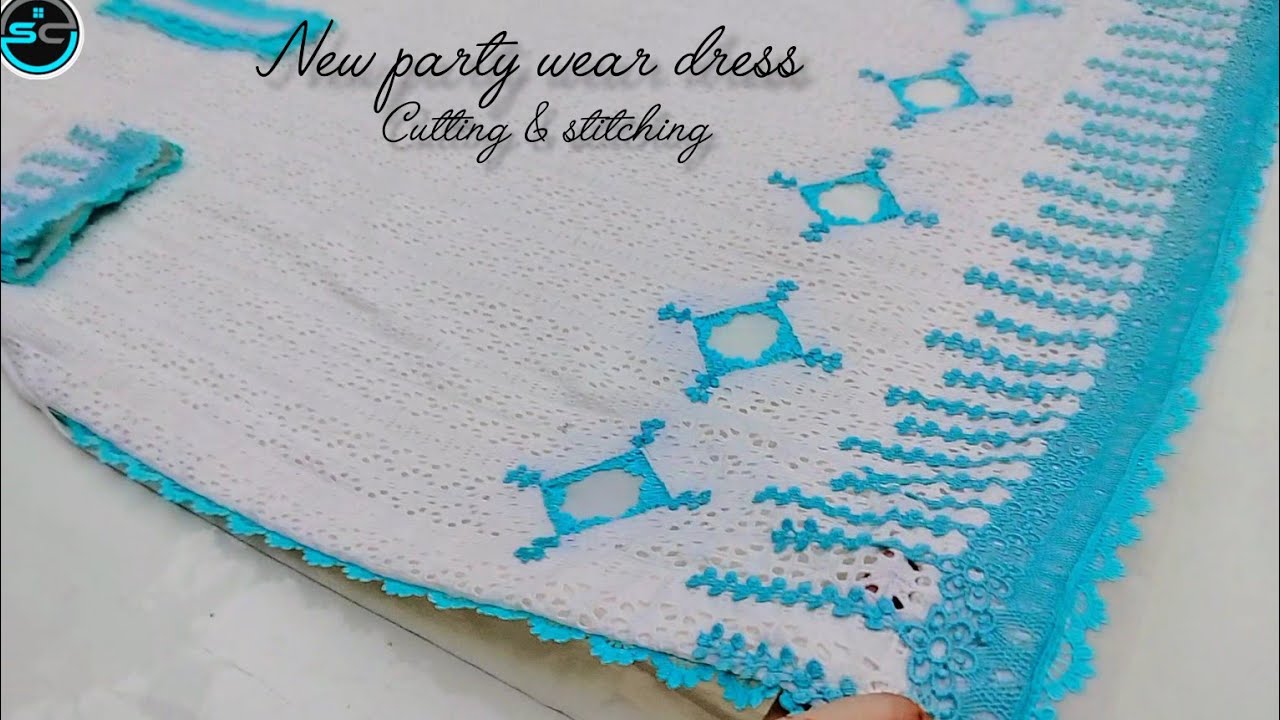 How to design party wear dress for plain stuf/summer special chickenkari suit#diy#design #dress #new