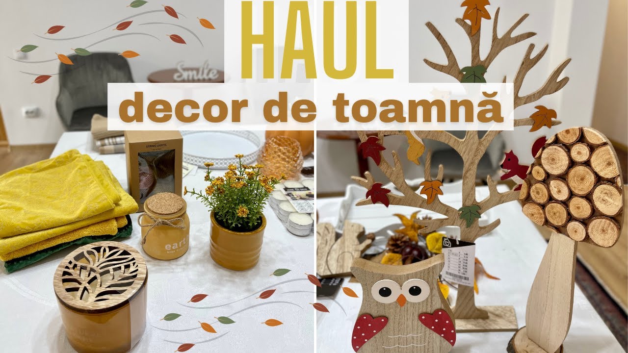HAUL DECOR de TOAMNĂ în colaborare cu Adelainé Anescu // KIK, Pepco, JYSK + Prezint decorațiunile 🍁