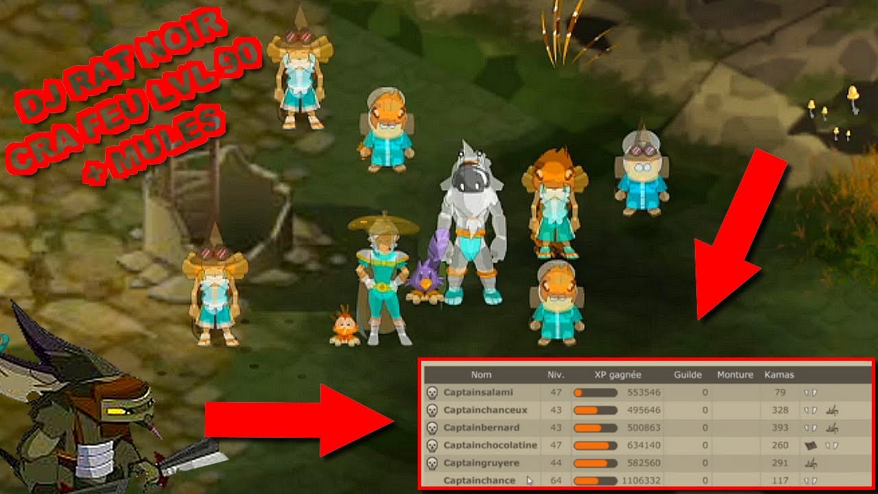 COMMENT FAIRE FACILEMENT UN DONJON RAT NOIR AVEC UN CRA FEU LVL 90 + MULES !