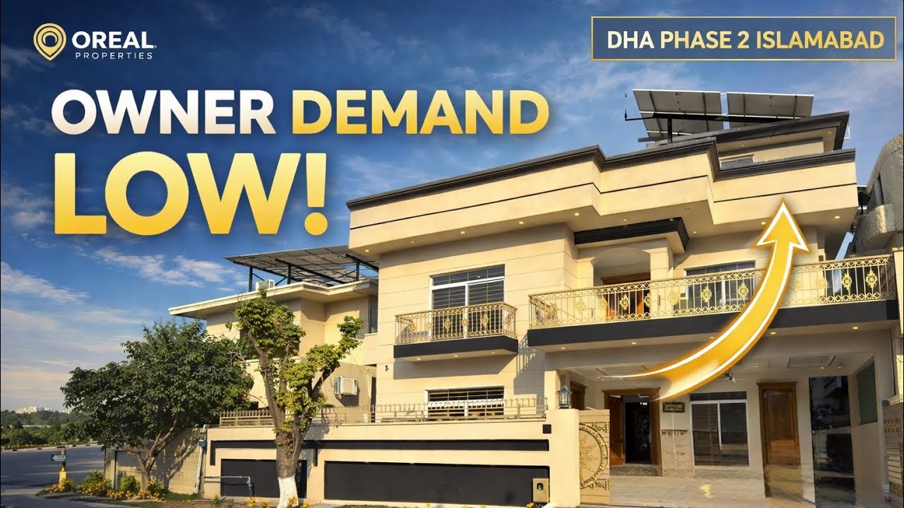 Best 1 Kanal DHA 2 House | Double Unit + 20 kV Solar | Prime Location Islamabad
