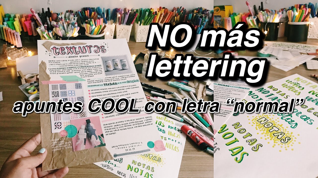 NO SOLO EXISTE EL LETTERING - apuntes bonitos sin lettering 🤠