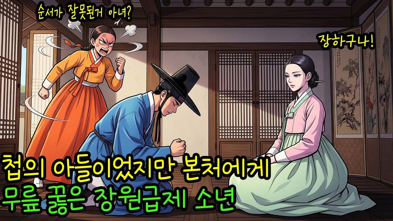 첩의 아들이었지만 본처에게 무릎 꿇은 장원급제 소년