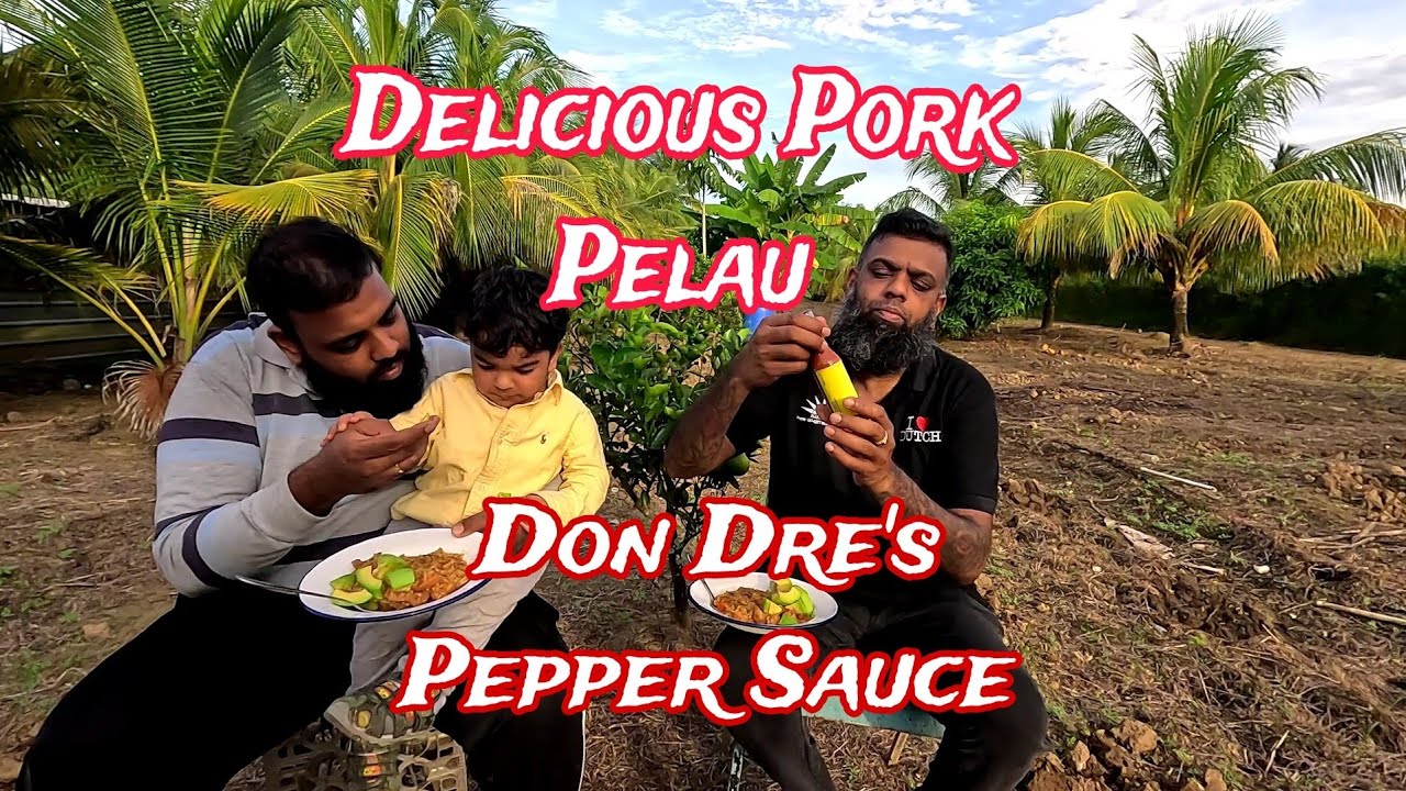 Pork Pelau In The Garden.