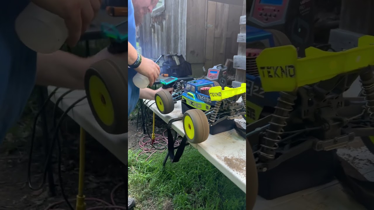 Fun Getting Ready To Go Down Tekno 4x4 RC Nitro Truggy! NT48 2.2!