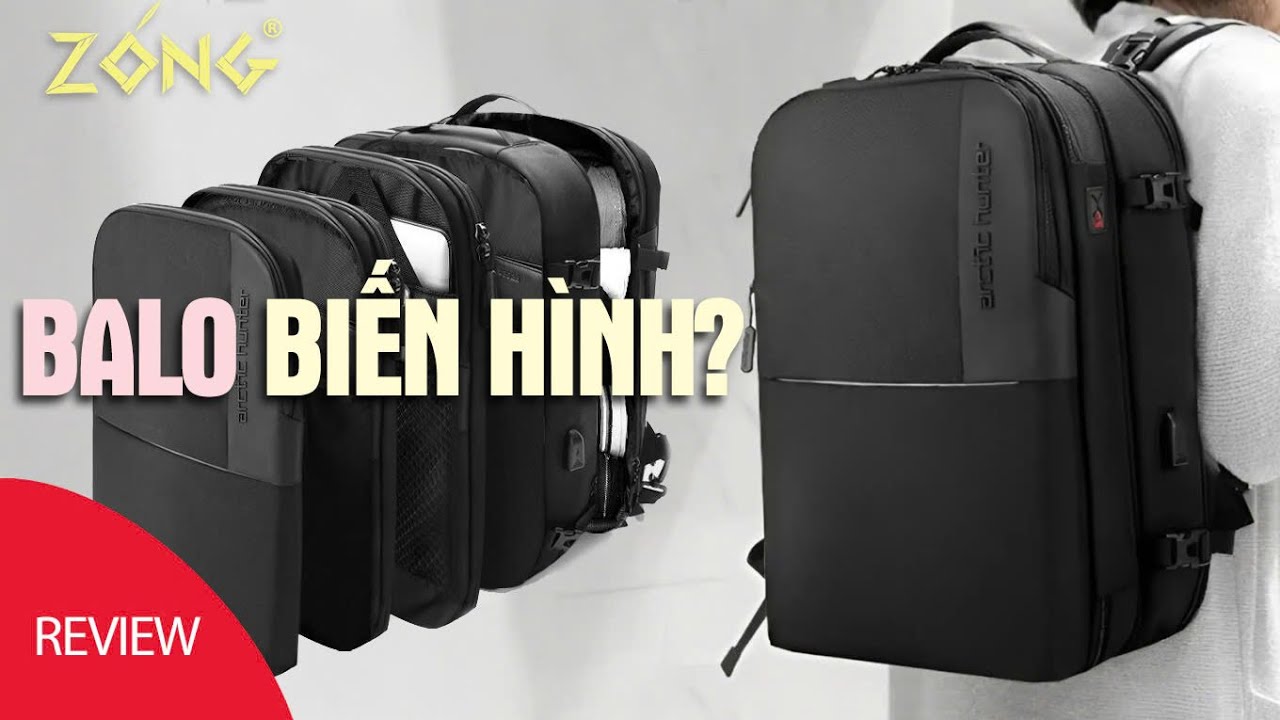 Review Balo laptop du lịch đa năng, dung tích lớn – Arctic Hunter 382