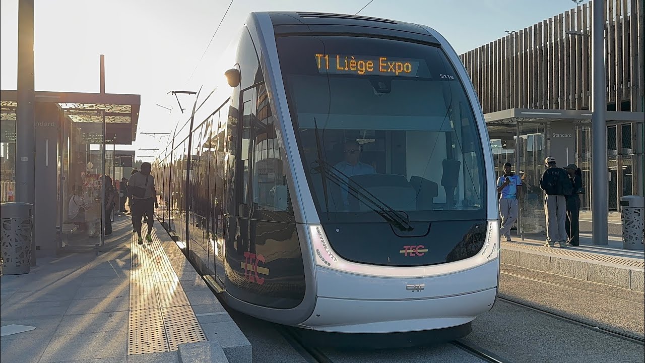Liège Tramway Full Journey From Standard to Liège Expo