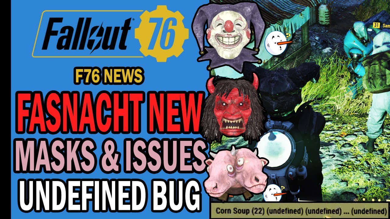 Fasnacht Day New Rewards & Issues, Undefined Bug, New XP Glitches & More | Fallout 76 News