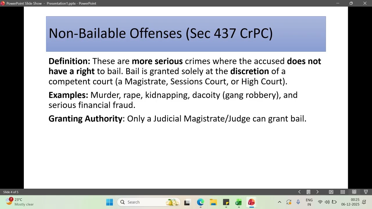 Bail  (Section 436 to 439 CrPC) #baile #lawyer #contractact1872 #bailable #crpc #crpclectures