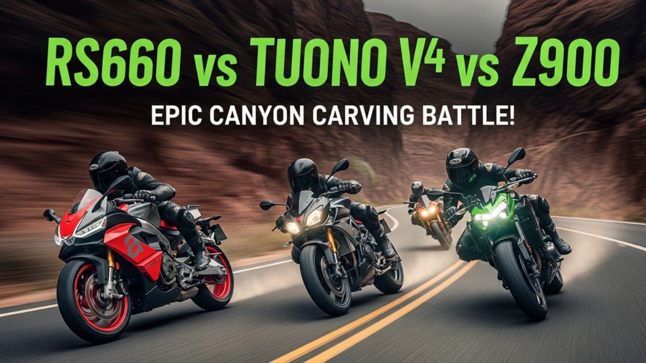 Aprilia RS660 vs Tuono V4 vs Kawasaki Z900 | RAW Leo Vince Exhaust Sound [4K]