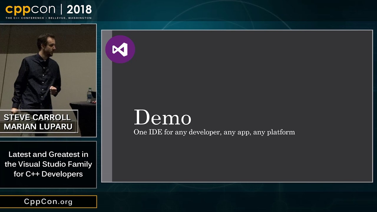 CppCon 2018: “Latest and Greatest in the Visual Studio Family for C++ Developers 2018”