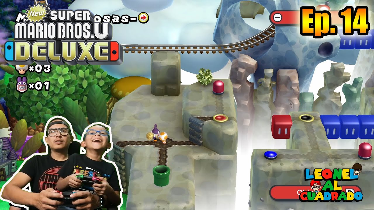 Minas Melosas | Super Mario Bros U. Deluxe | Juegos Para Niños | Leonel al Cuadrado