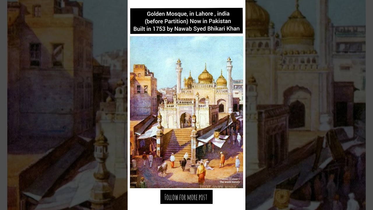 A mughal empire's &nbsp;Sunehri Mosque&nbsp;(
