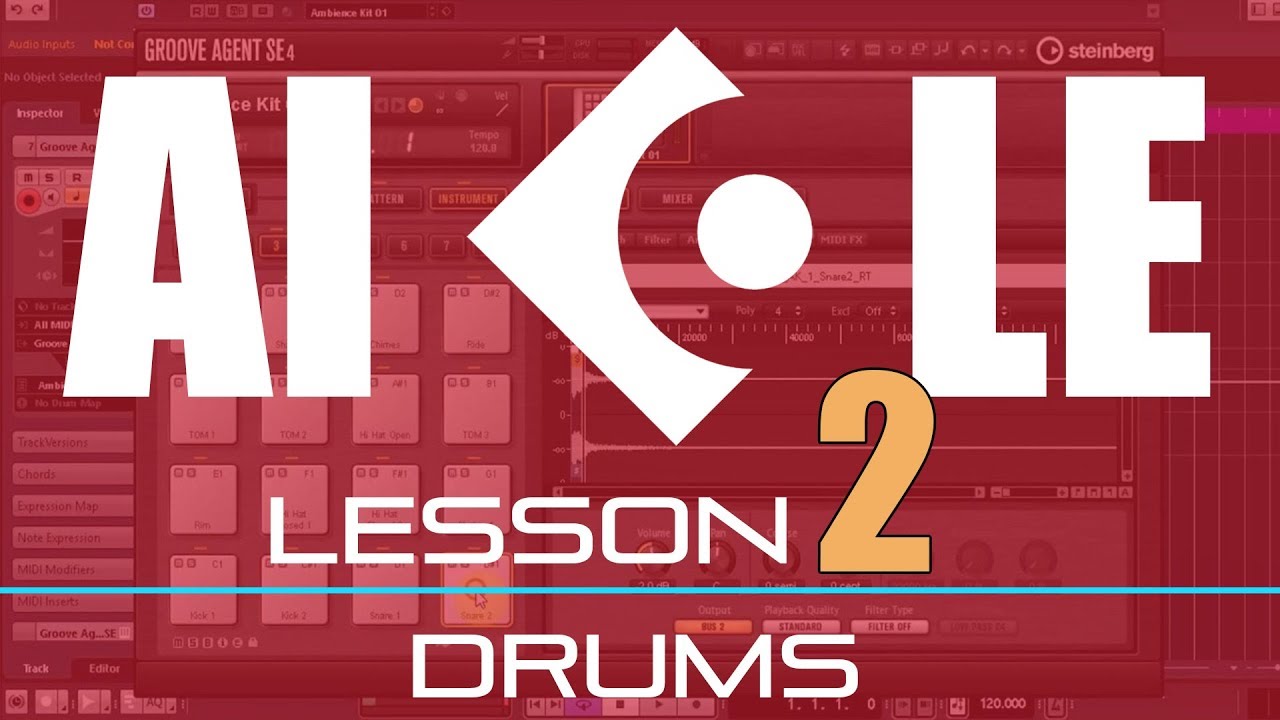 Getting Started In Cubase AI LE Elements Lesson 2 of 6 - Drums