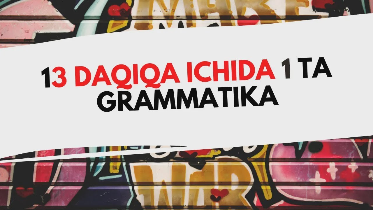 13 DAQIQA ICHIDA 1 TA GRAMMATIKA!!! RUS TILI ENG SODDA TILDA O'RGANING!