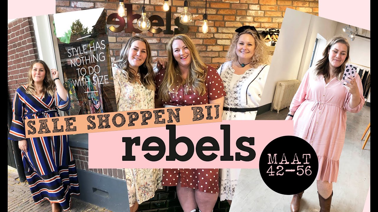 SALE SHOPPEN BIJ REBELS [TOT MAAT 56] CURVY FASHION VLOG | JOSINE