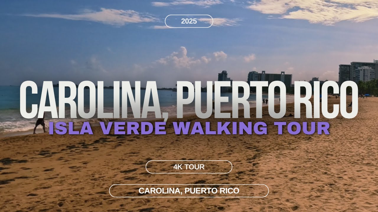 🇵🇷 Carolina, Puerto Rico - Isla Verde Walking Tour 4k