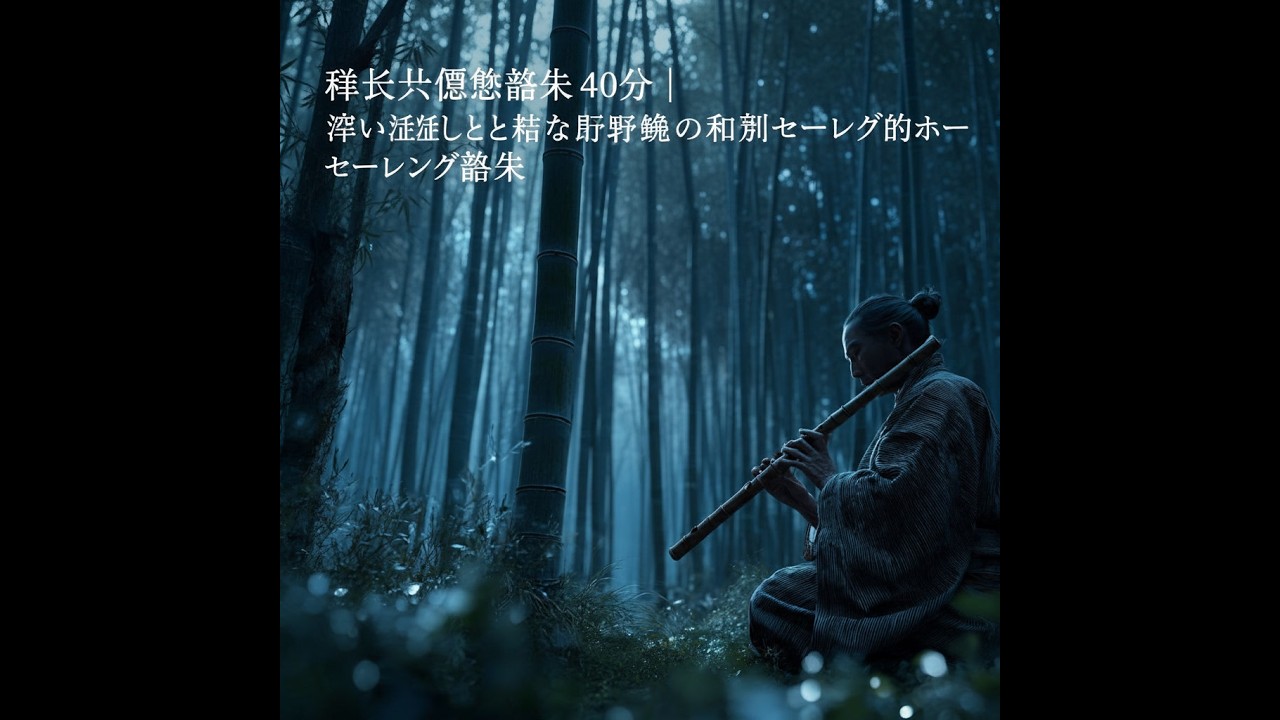 禅尺八瞑想音楽 40分｜深い癒しと静かな呼吸のための和風ヒーリング音楽