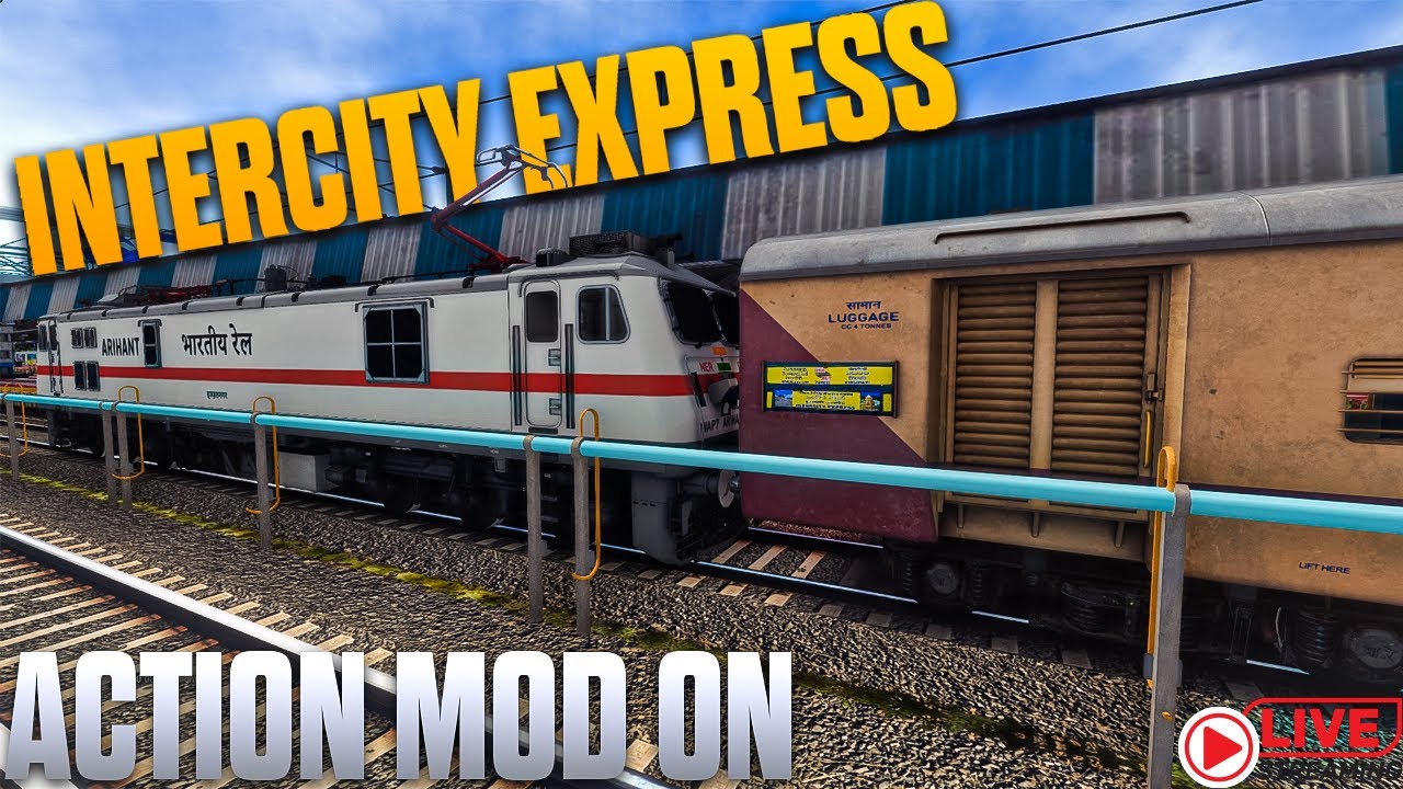 🚆 Southern Rails Adventure Begins! 🌴 | 22617 TPTY–SMVT Intercity Express | MSTS Train Simulator LIVE