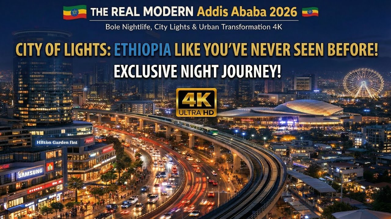 This is NOT What You Expect! 🇪🇹 Modern Addis Ababa Nightlife & City Lights | The Real Africa 4K.