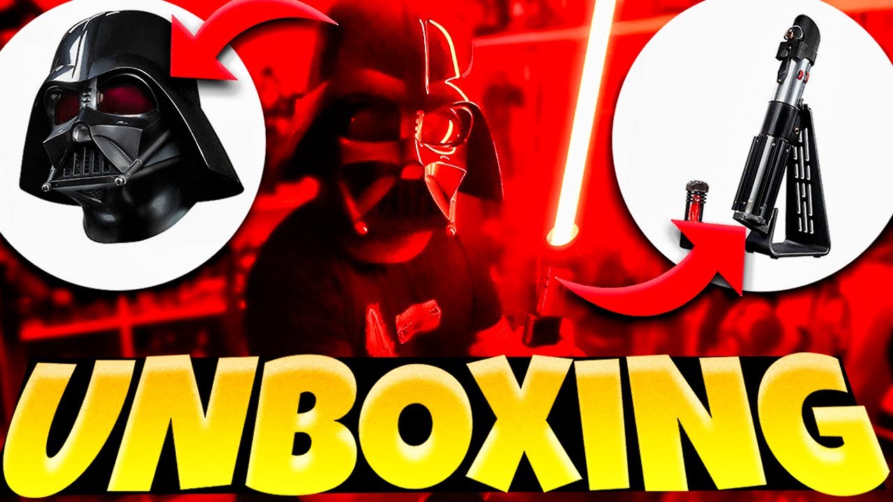 Abriendo el nuevo CASCO y el SABLE LÁSER de DARTH VADER de Hasbro Black Series