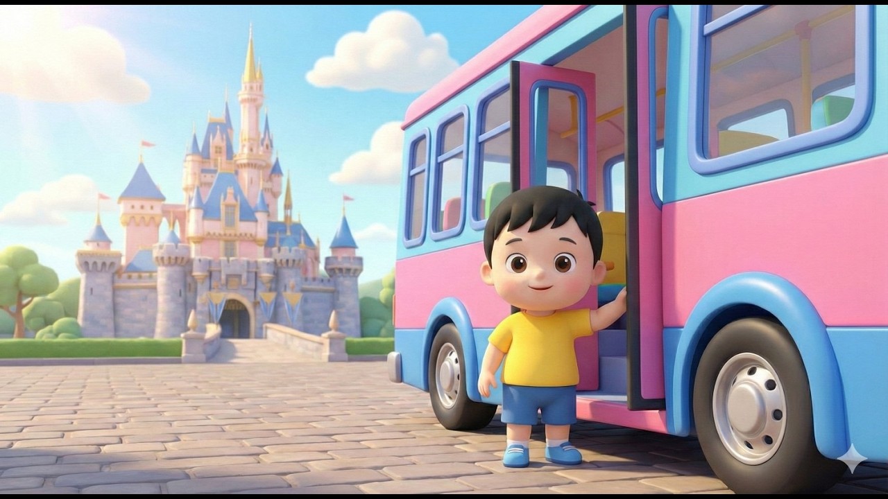 The Wheels on the Bus at the Magic Kingdom 🎢 Kids Songs & Nursery Rhymes 2026 By Tiny Toons Tv.