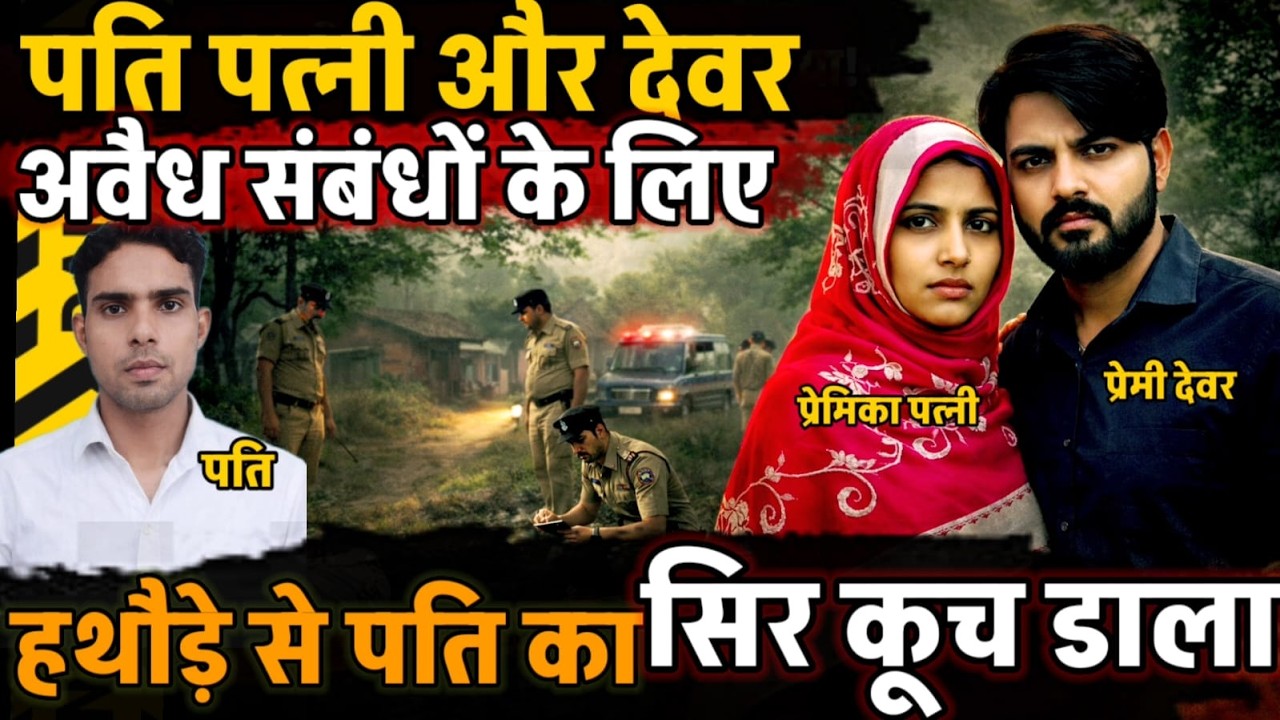 Muzaffarnagar News : पति पत्नी और देवर, अवैध संबंधों के लिए पत्नी ने पति को हथौड़े से कूच डाला