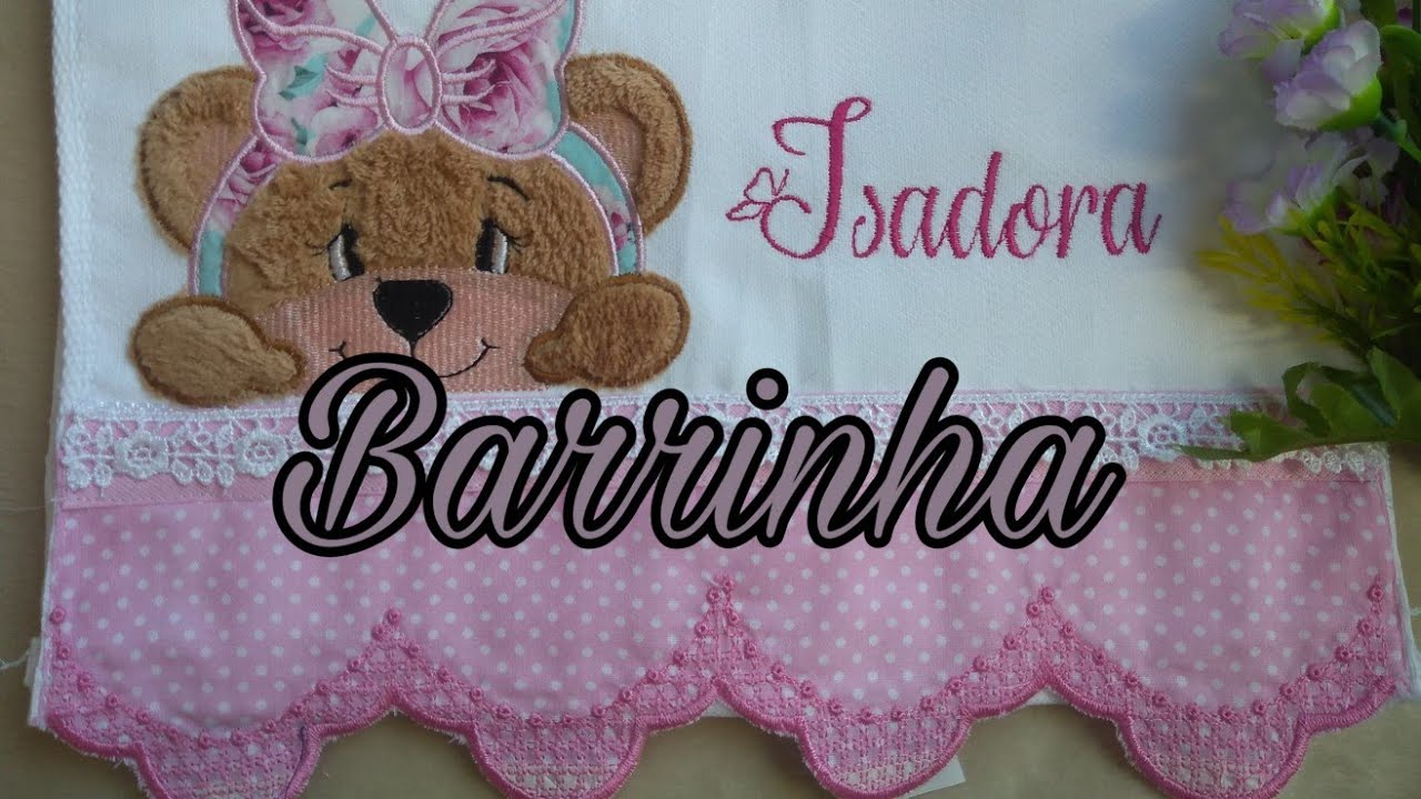 Barrinha com emenda perfeita para toalha ( brother p 810l)