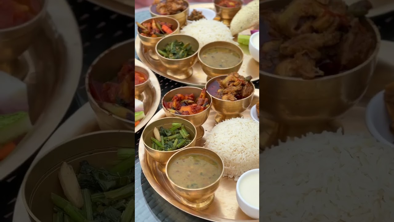 Thakali khana set #ashortaday #thakali #nepalifood #nepalikhana #ytshorts #shorts #food #foodshorts