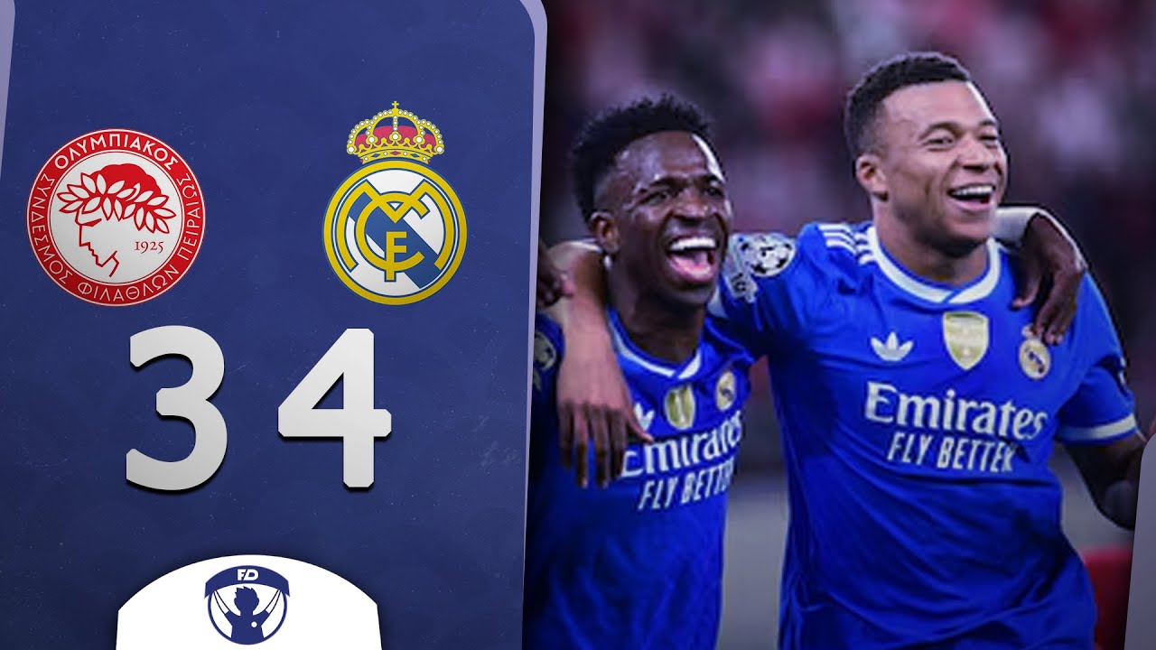 ✅ OLYMPIACOS vs REAL MADRID EN VIVO 🏆 CHAMPIONS LEAGUE 2025 JUEGA MBAPPE | LA SECTA DEPORTIVA