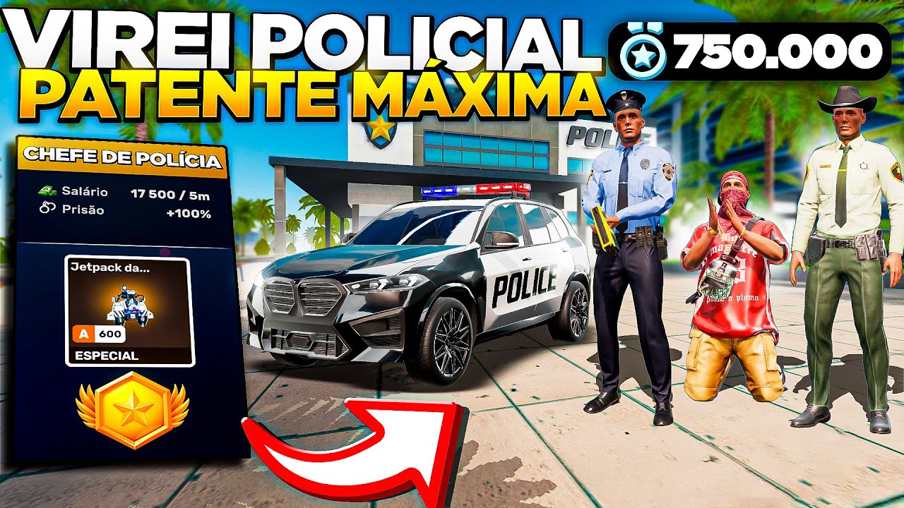 PATENTE MÁXIMA NO NOVO EMPREGO POLICIAL! PRENDENDO BANDIDOS DO FLEX CITY