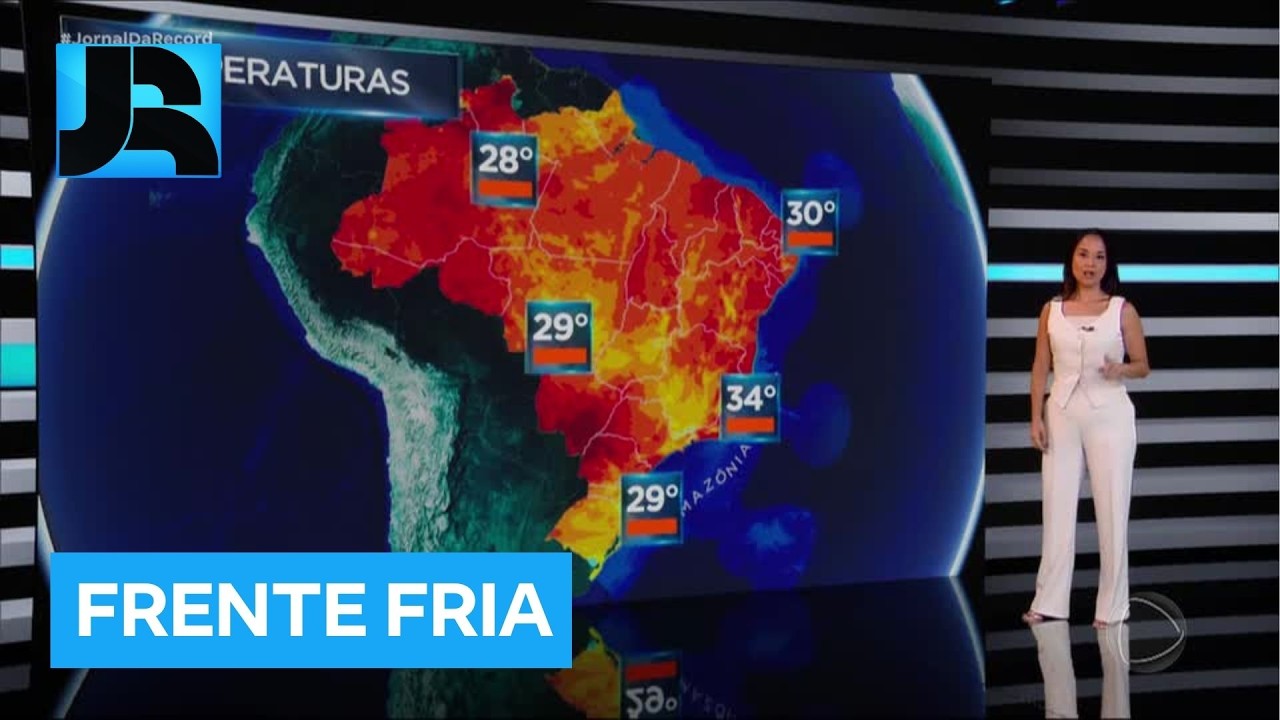 Previsão do Tempo: avanço de frente fria aumenta risco de tempestades entre o Sul e o Sudeste