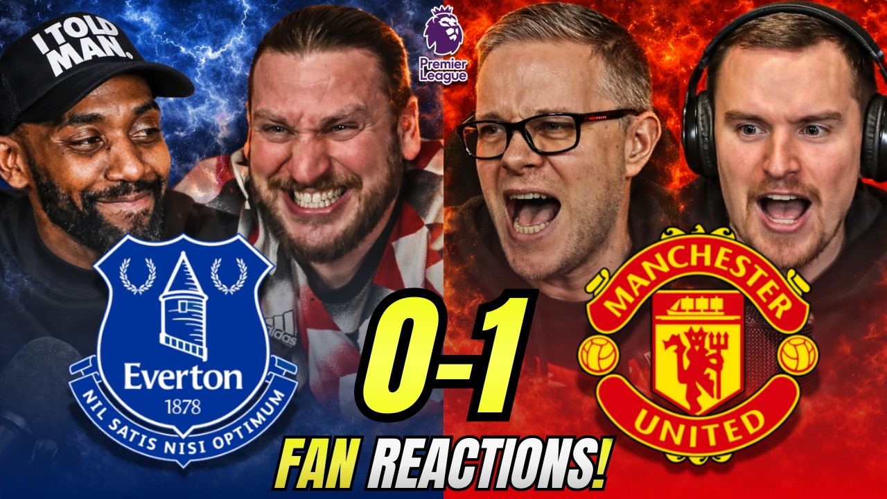 Man Utd fans DELIGHTED reactions to Everton 0-1 Man Utd | Premier League Fan Reactions