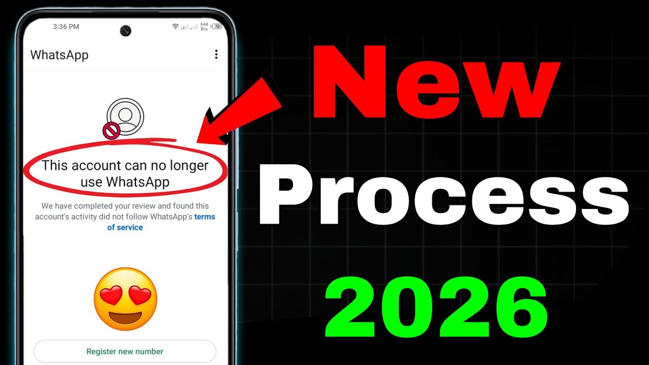 WhatsApp Unban Karne Ka New Tarika 2026 ✅| How to Fix This account can no longer use WhatsApp 2026