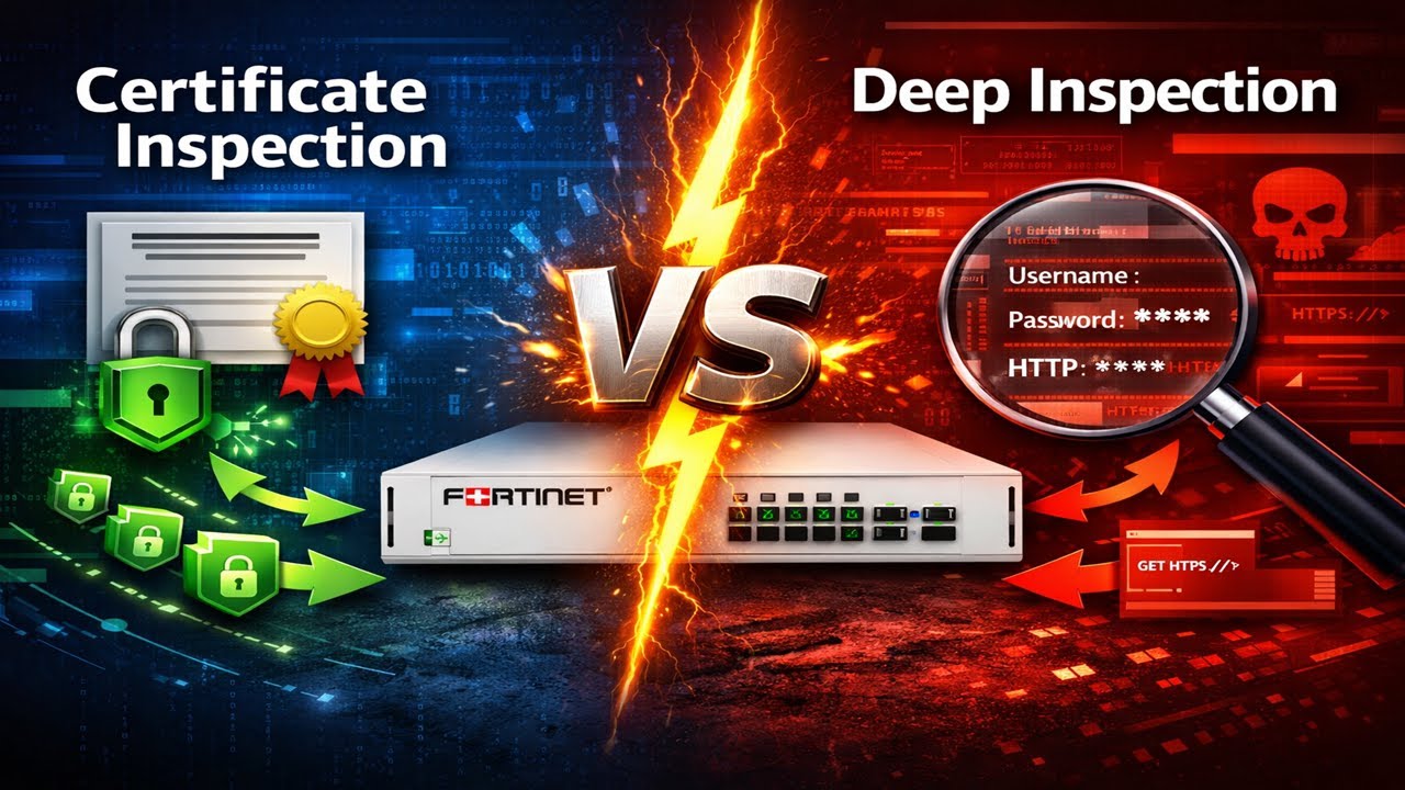 21-  FortiGate NSE4 : Certificate vs Deep Inspection - Step-by-Step (Part1)
