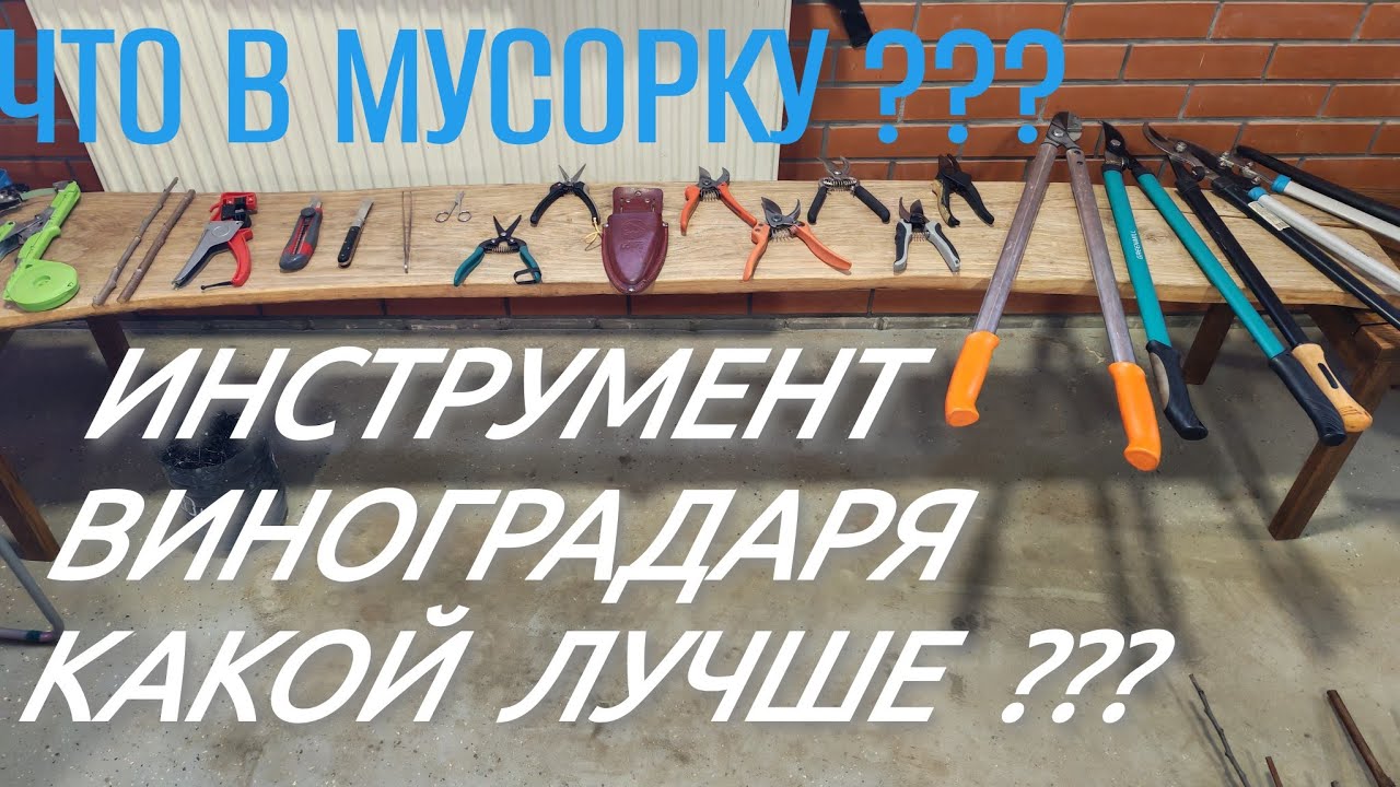 Лучший инструмент для сада-винограда