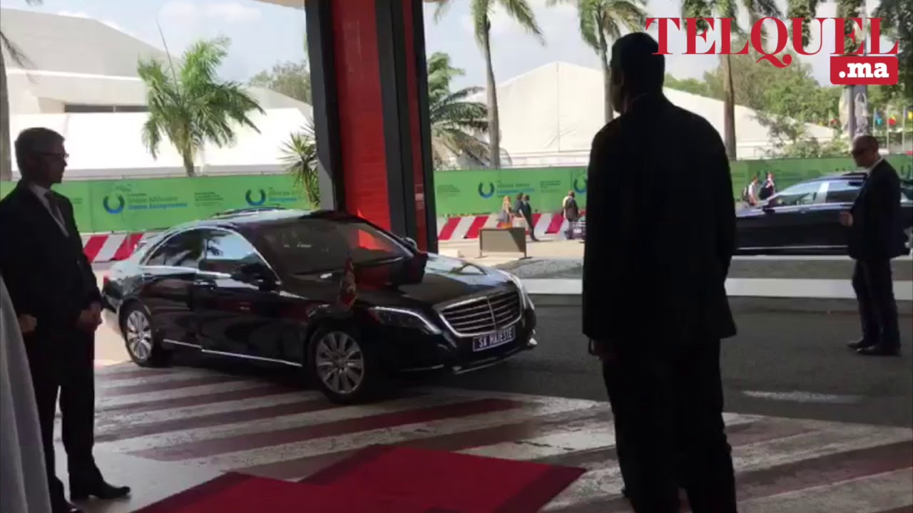 Arrivée du roi Mohammed VI au sommet UA-UE à Abidjan