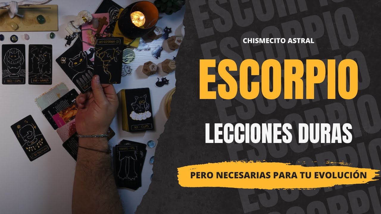 ESCORPIO ♏️ 👉 lecciones duras, pero necesarias para tu evolución