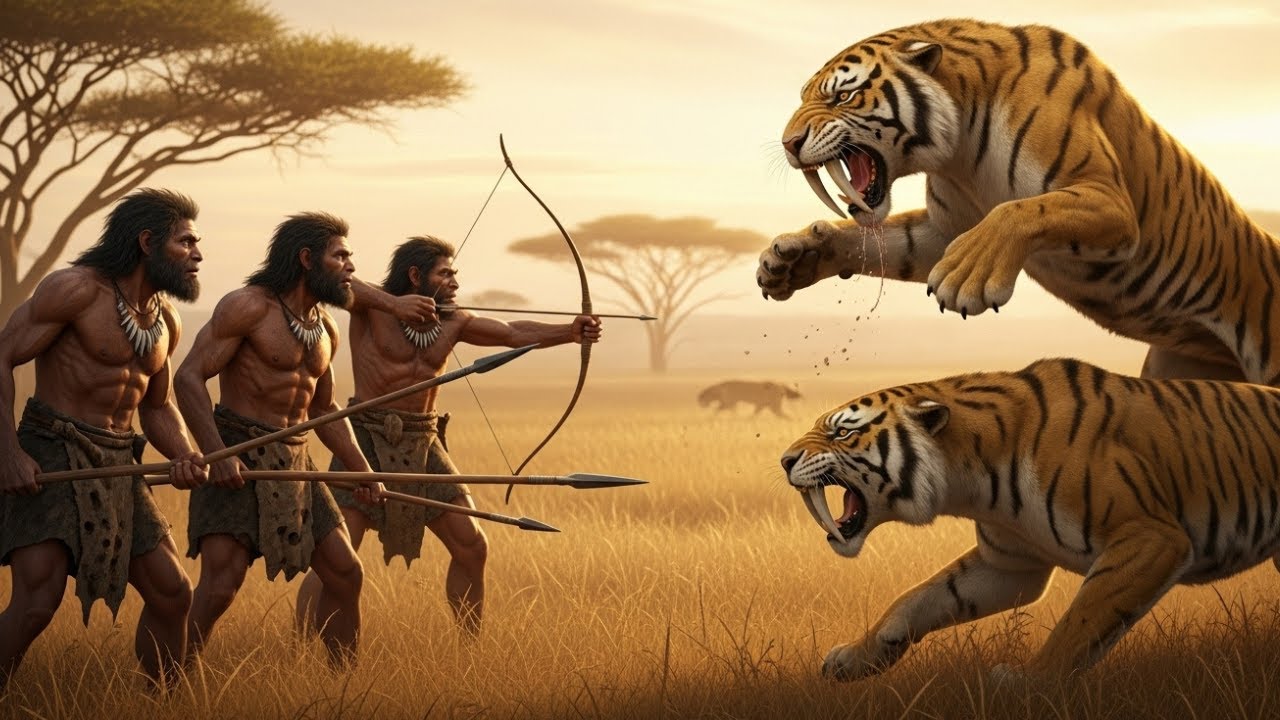 Vida hace 3,2 millones de años | Gigantes depredadores con colmillos frente al Homo habilis